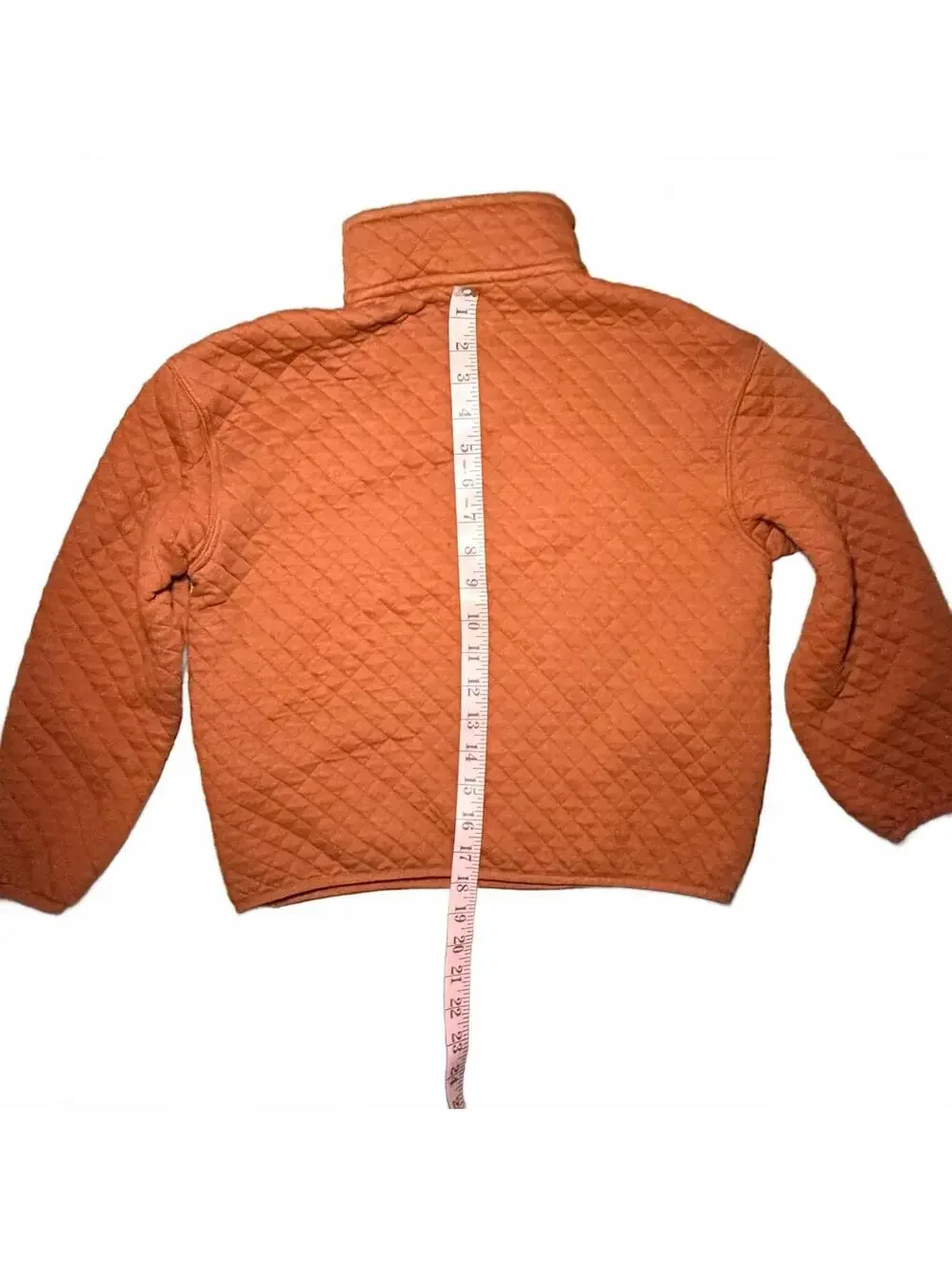 Old Navy boys Quilted Orange Pullover Sweatshirt Medium